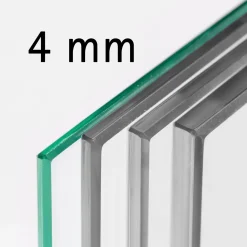 Schulte Complete Glazen Binnendeur - 90 X 202 - 3 Vakken - Scharnieren Links - Met Slot - Helder