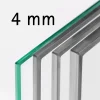 Schulte Complete Glazen Schuifdeur - 90x215 - 4 Vakken - Mat Glas - Decor Industrieel