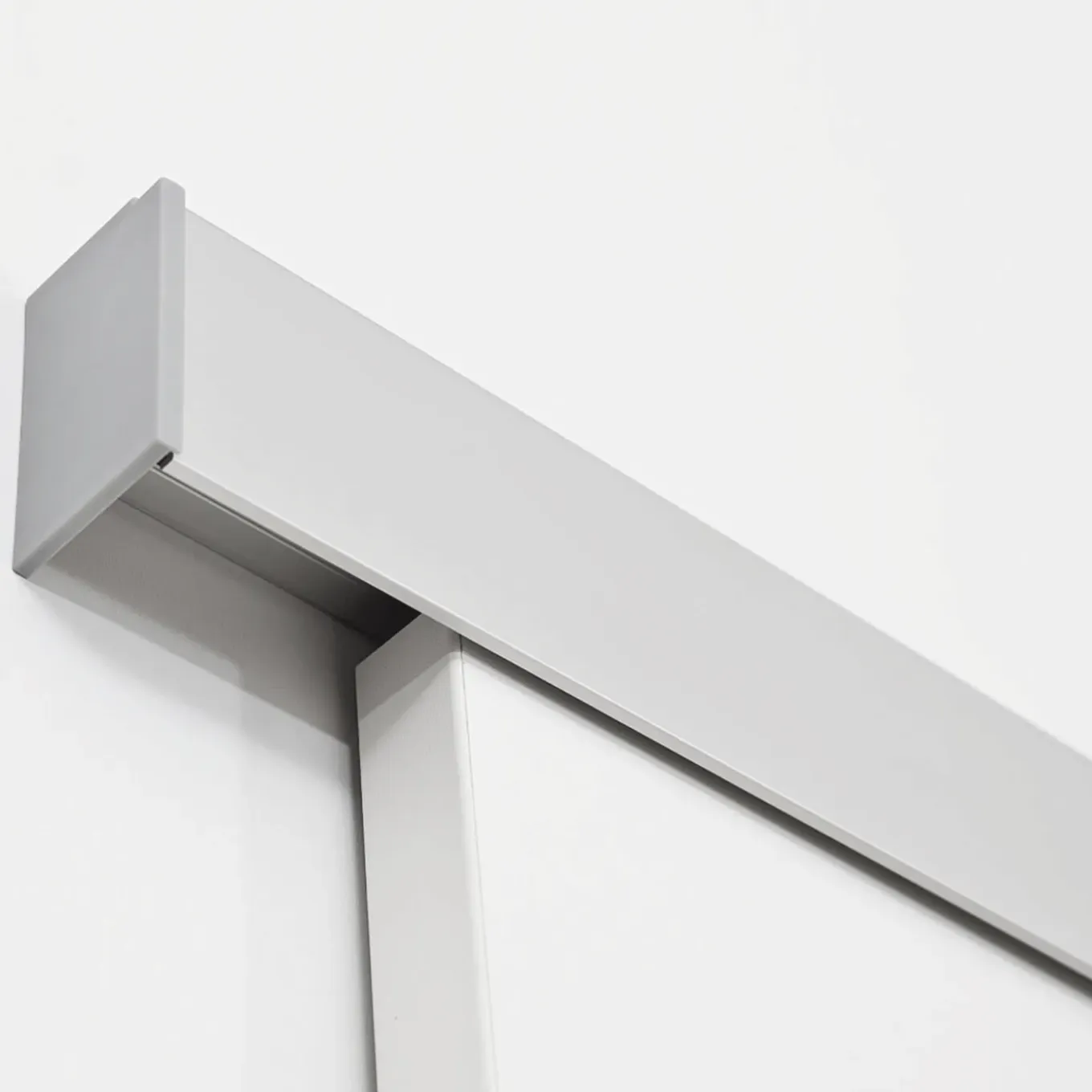 Schulte Complete Schuifdeur Hout - 77x203 - Wit Hout - Ronde Komgreep + Dubbele Softclose Demper