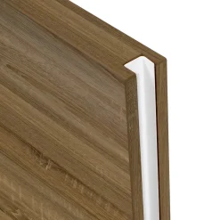 Schulte complete schuifdeur binnendeur hout - 88x203 cm - eiken decor - vierkant handvat alu