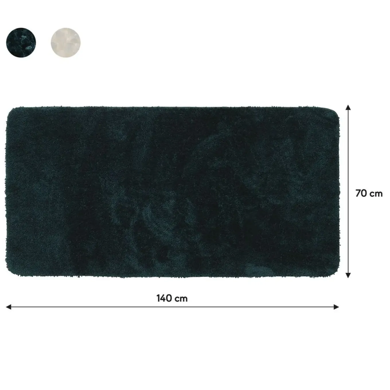 Sealskin Angora badmat 70x140cm donkergroen
