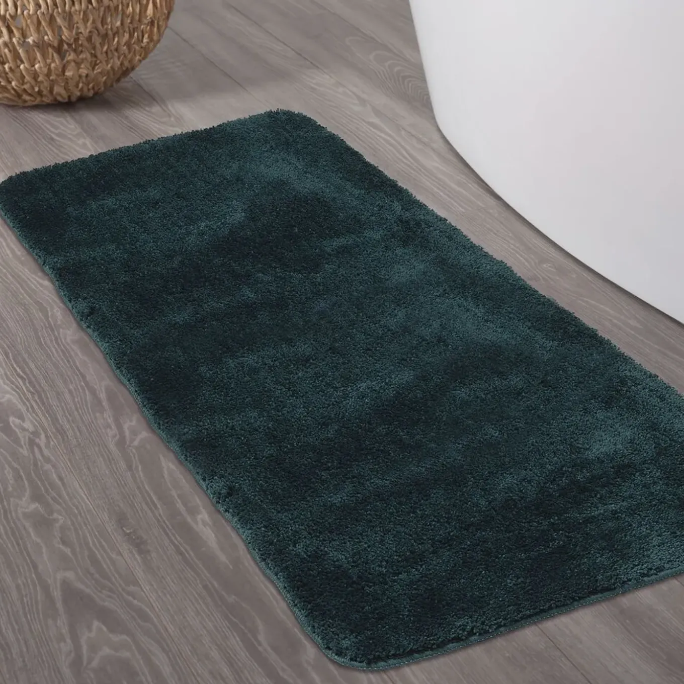 Sealskin Angora badmat 70x140cm donkergroen