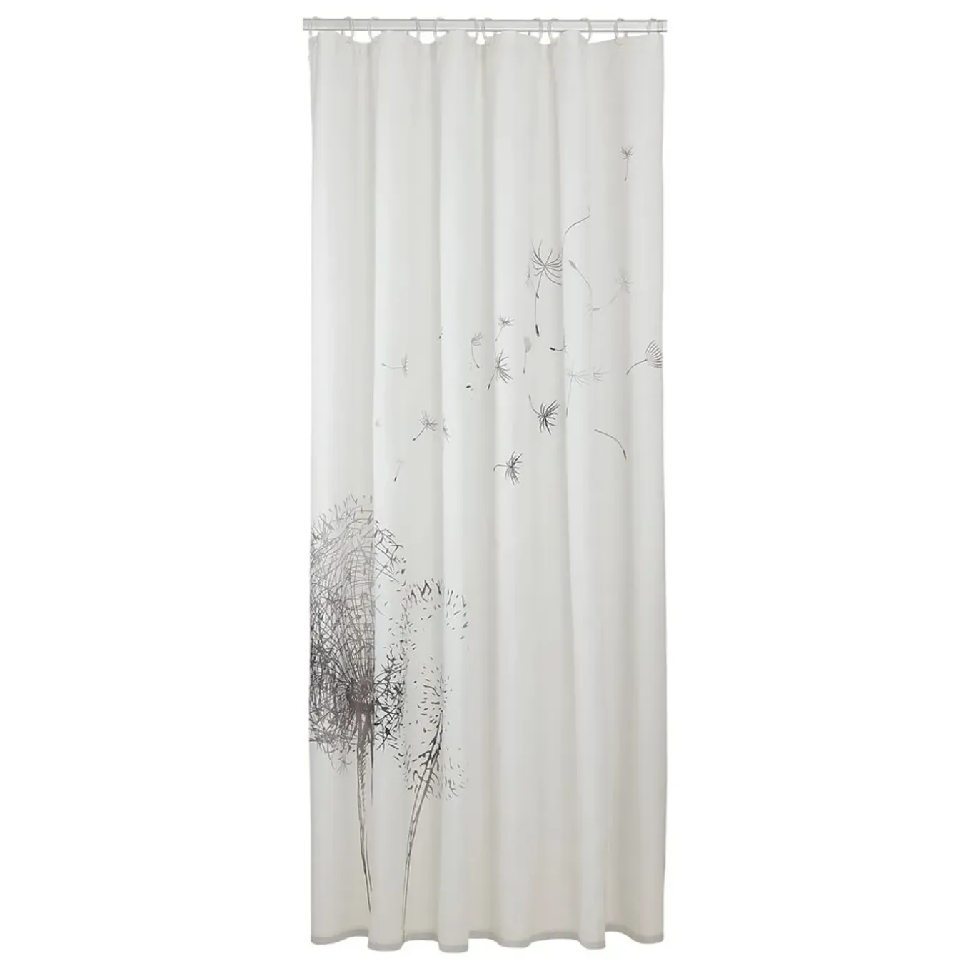 Sealskin douchegordijn Flow 180x200cm polyester zwart/ wit