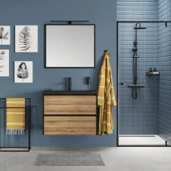 Sealskin Trellis badmat 60x90cm katoen zwart