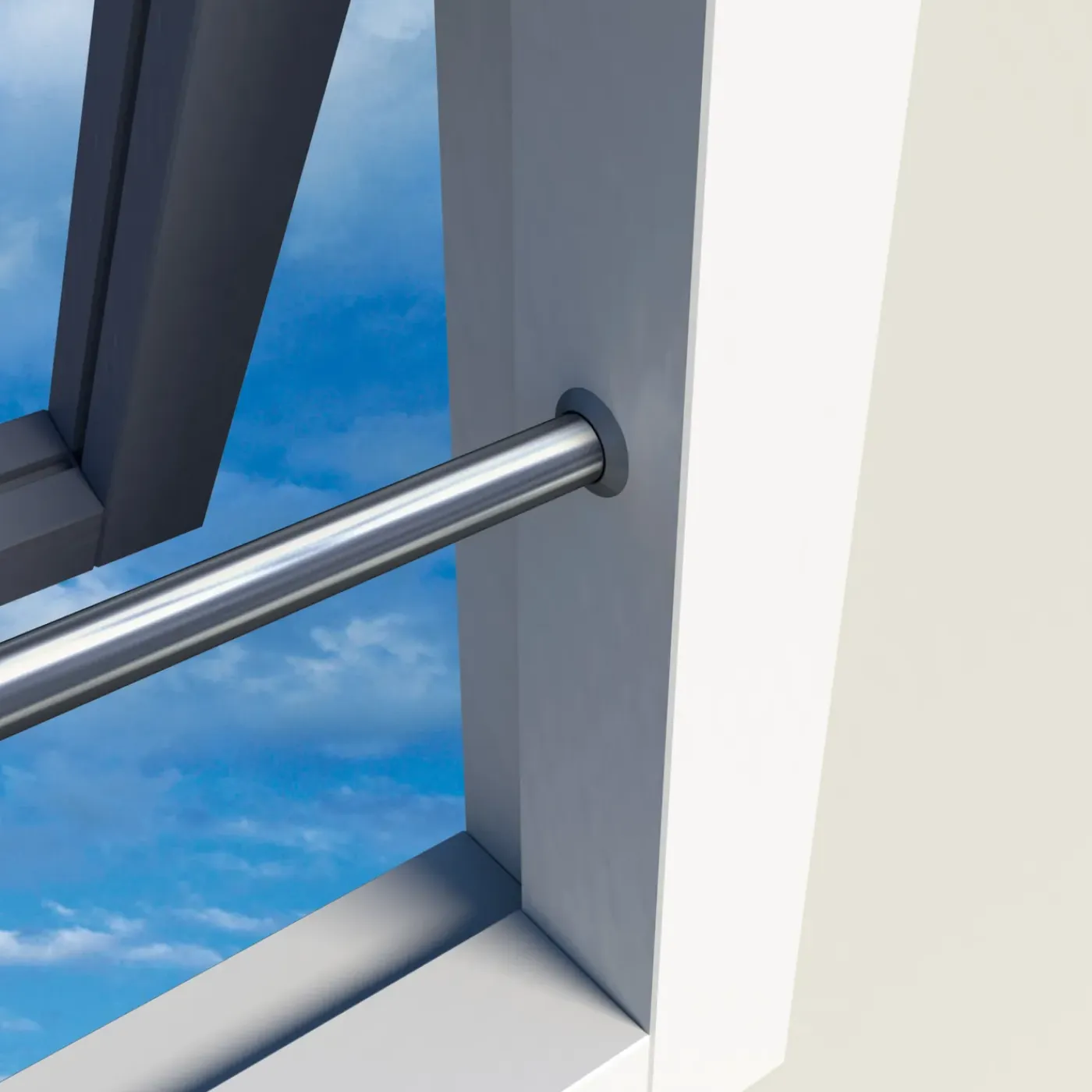 Secu Bar barrièrestang Snap RVS 990mm