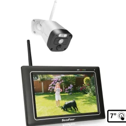 SecuFirst CWL401W Met 7 inch monitor en 1x Draadloze Beveiligingscamera - Wit