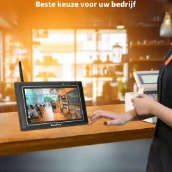 SecuFirst CWL401W Met 7 inch monitor en 1x Draadloze Beveiligingscamera - Wit