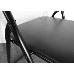 Sedero Klapstoel - Zwarte Vouwstoel - Metaal - Zithoogte 40 Cm