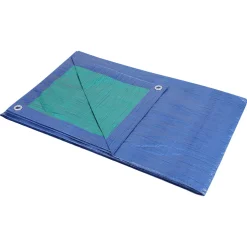 Sencys afdekzeil polyethyleen groen/blauw 75gr/m² 6x8m