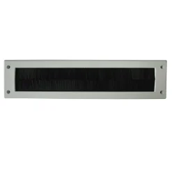 Sencys Brievenbus Brievenbusplaat Met Tochtborstel - ABS - Wit - 1x41x8cm