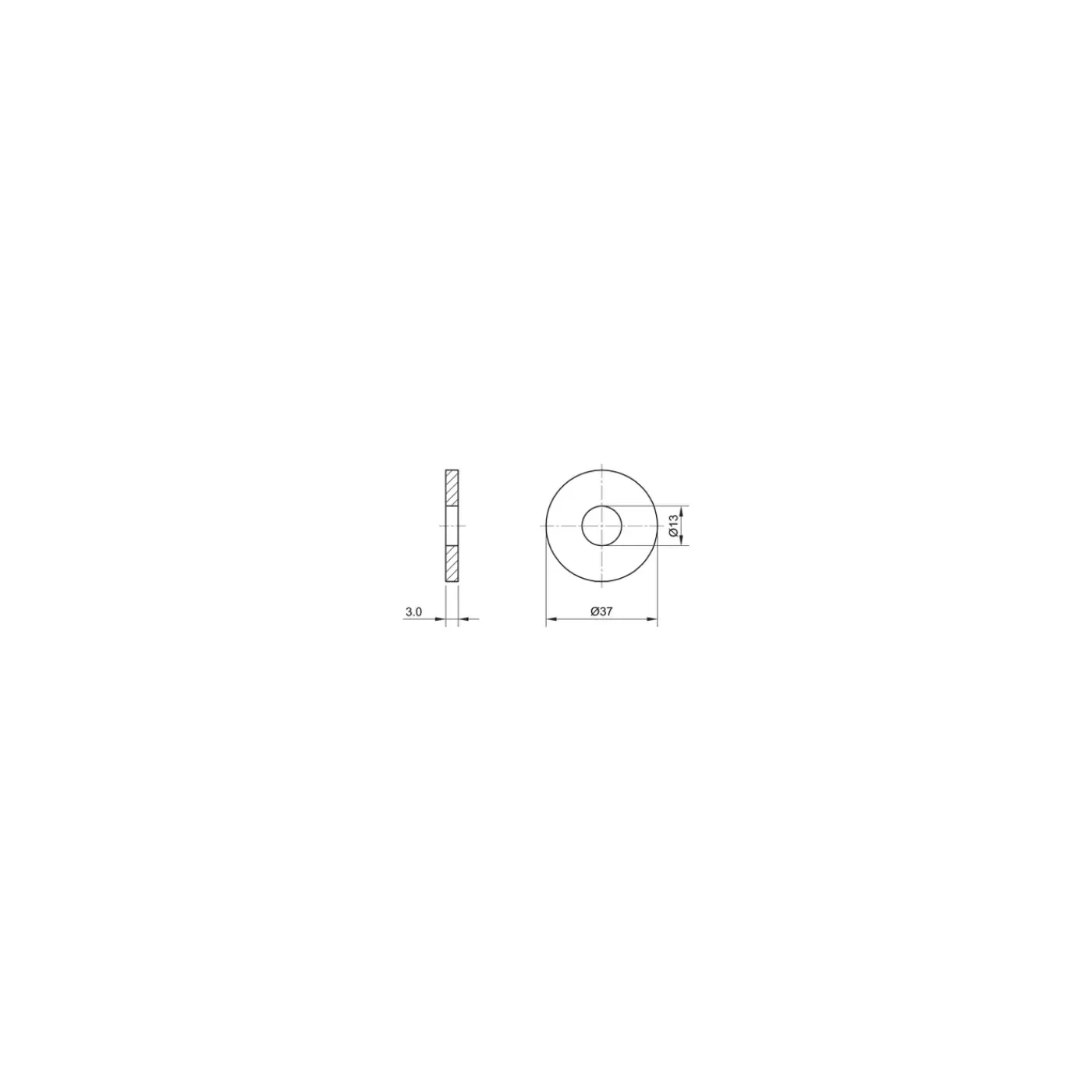 Sencys Carrosseriering - Gegalvaniseerd staal - M12 - 5 stuks