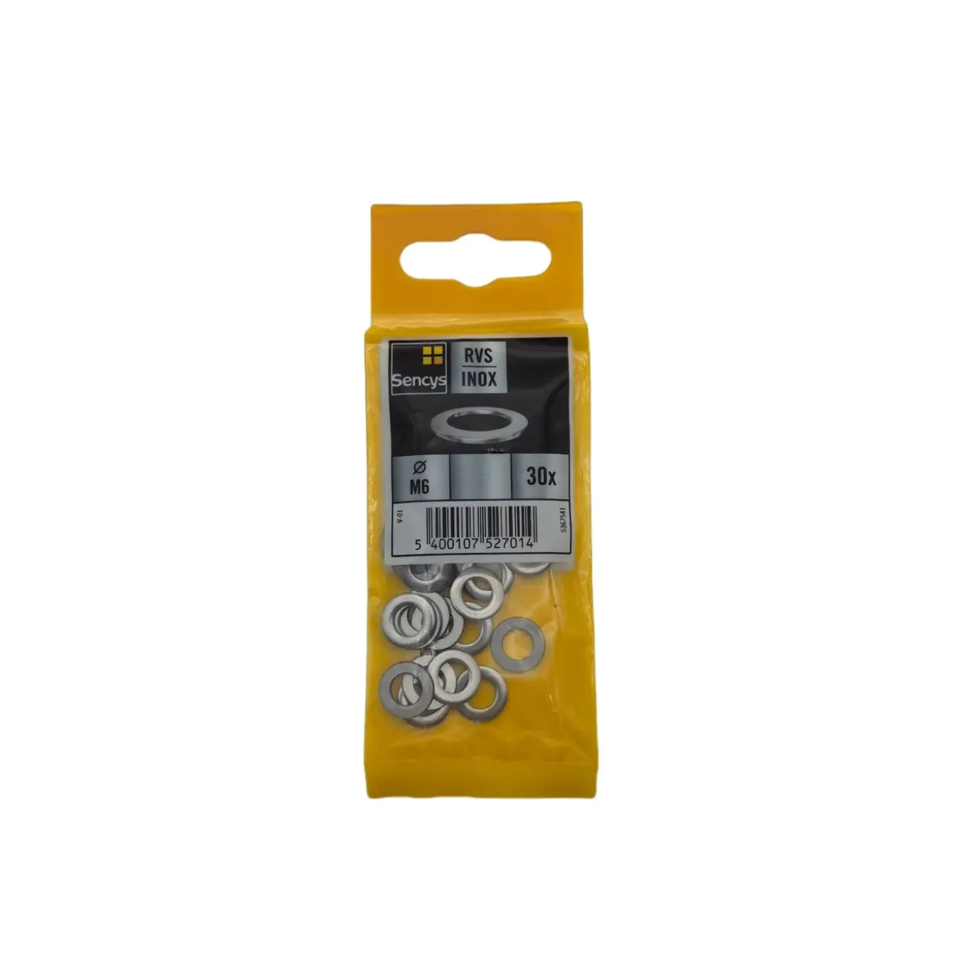 Sencys Carrosseriering - RVS - M6 - 30 stuks
