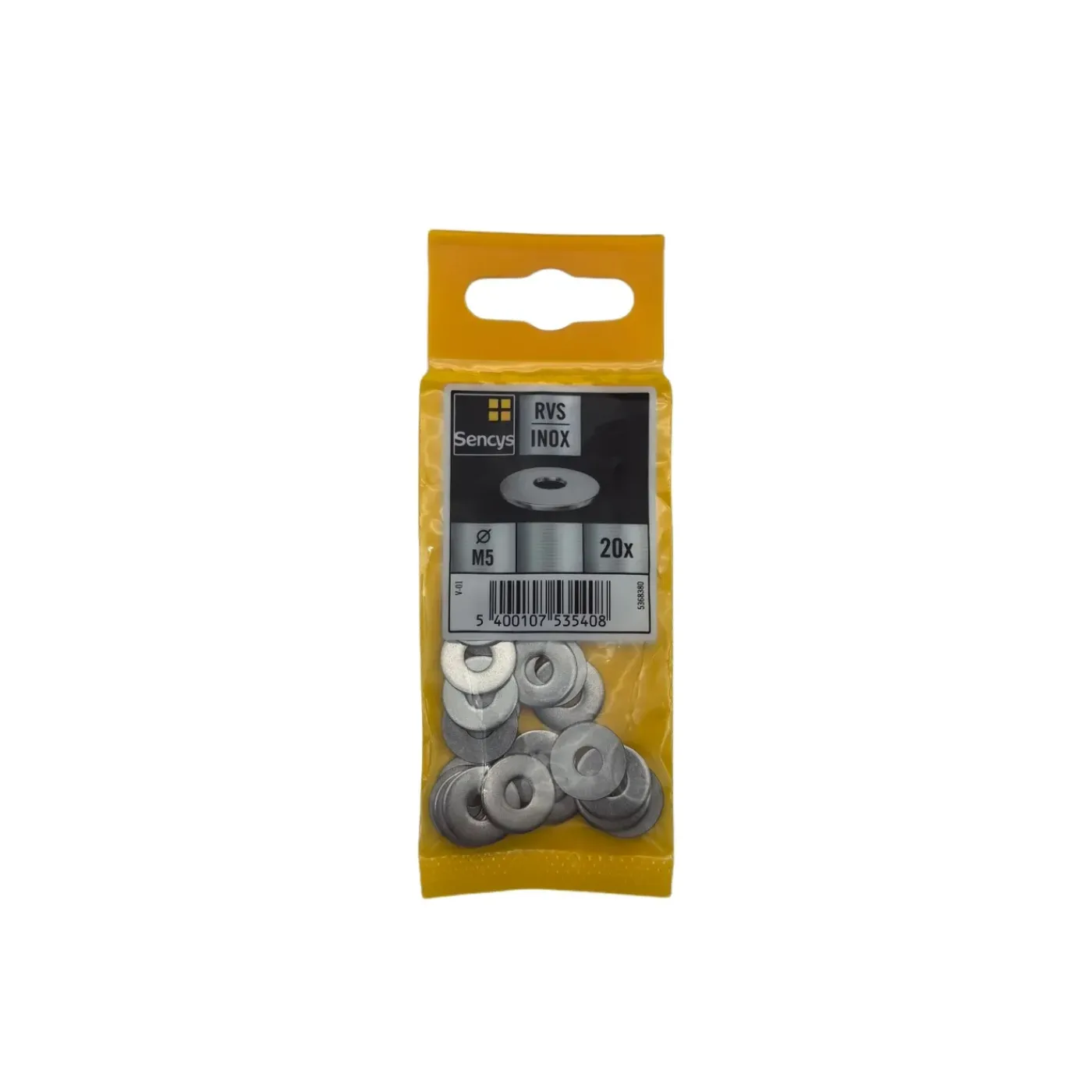 Sencys Carrosseriering - RVS - M5 - 20 stuks