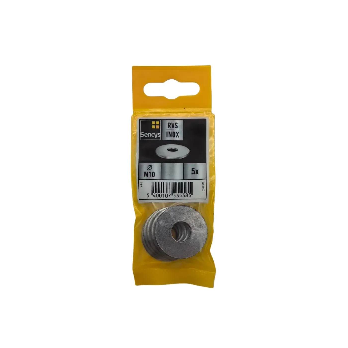Sencys Carrosseriering - RVS - M10 - 5 stuks