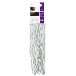 Sencys decoratieve ketting - staal - gehamerd - wit - 2mm - 2,5m