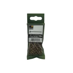 Sencys Draadnagels met ronde kop Messing 1,3x20mm - 350 stuks