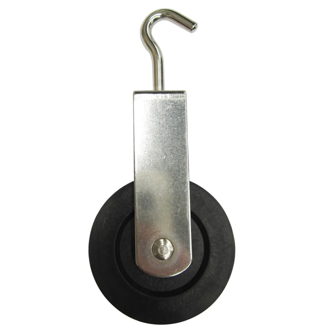 Sencys Enkele katrol met haak – RVS – 8mm