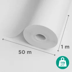 Sencys glasvliesbehang ruit - 50 m - 119 g/m²