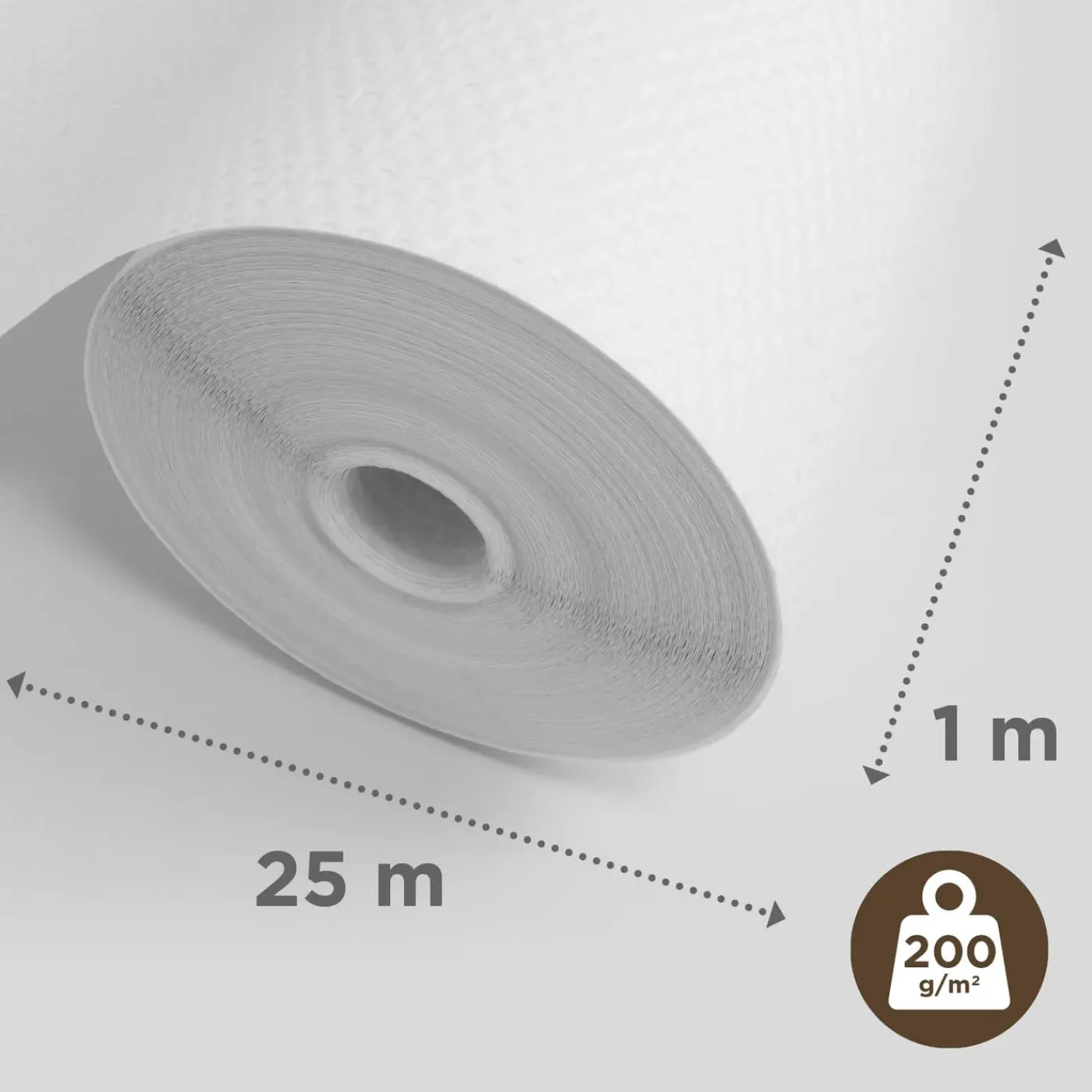Sencys glasvliesbehang - ruit - 25 m - 200 g/m²
