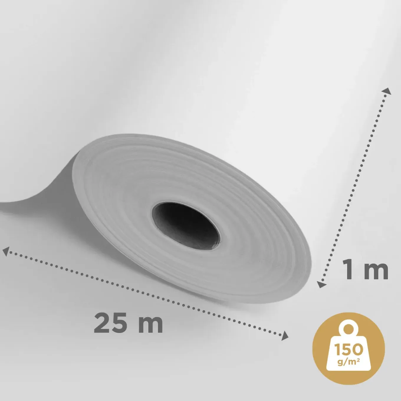 Sencys glasvliesbehang supercoat - 25 m - 150 g/m²