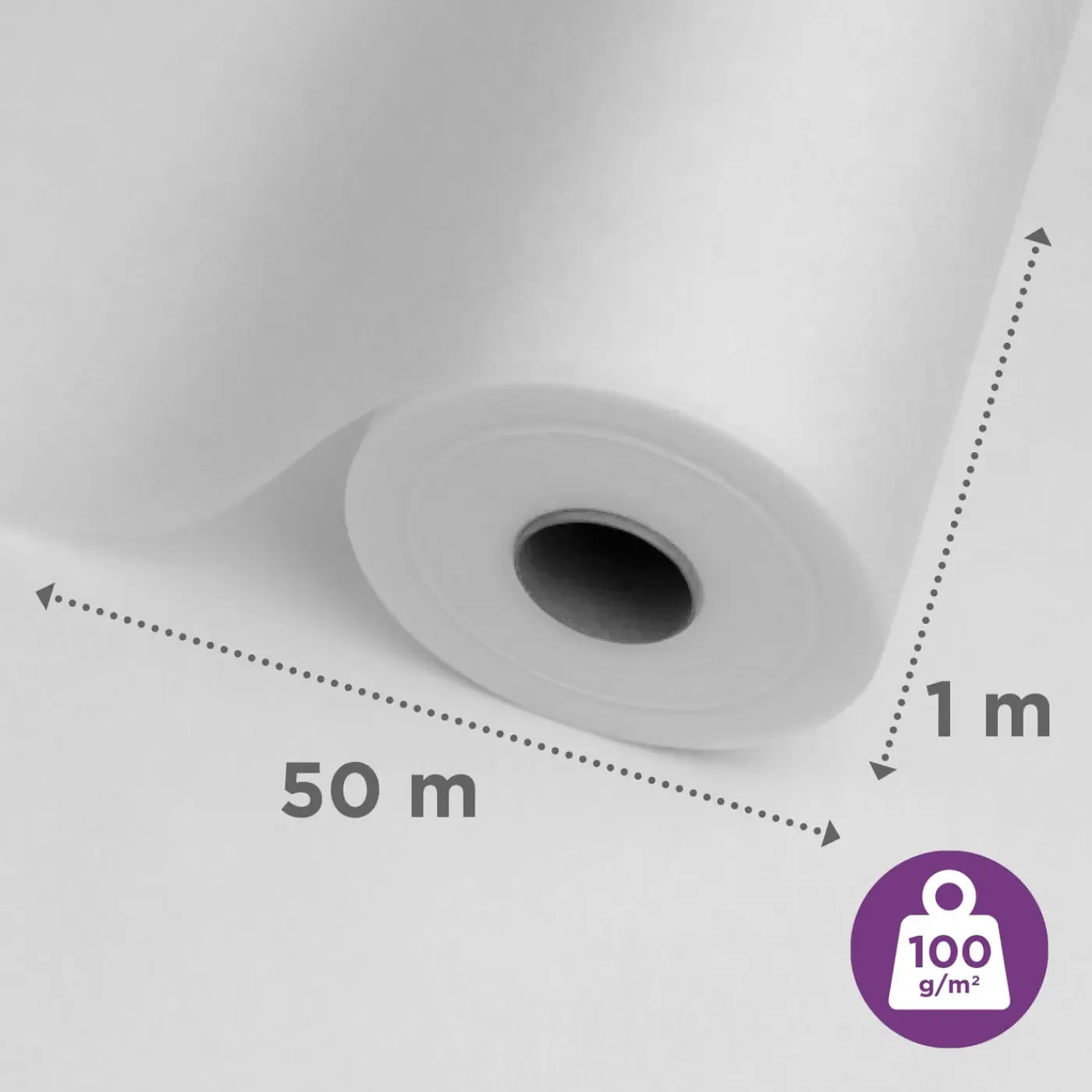 Sencys Glasvliesbehang - Voorgeschilderd - 50mx100cm - 75g/m²