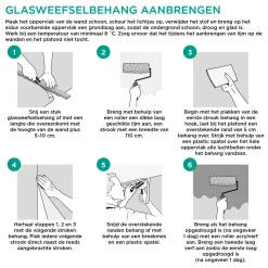 Sencys glasvliesbehang voorgeschilderd visgraat - 25 m - 145 g/m²