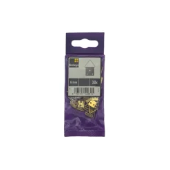 Sencys Haakje voor schilderij klussen vermessingd - 6x6mm - goud - 30 stuks