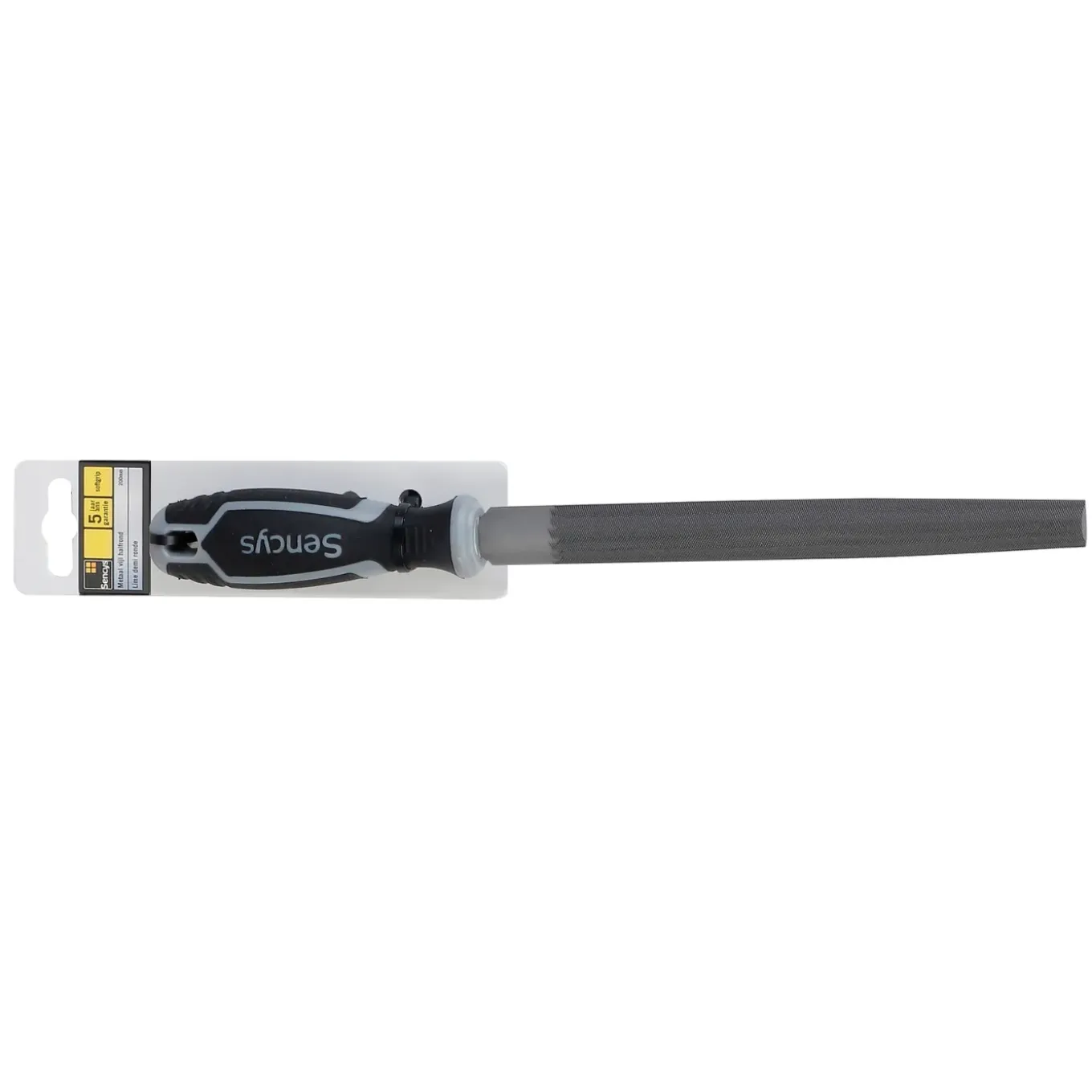 Sencys halfronde vijl metaal 20x6x200mm
