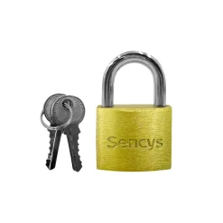 Sencys Hangslot met sleutel 40mm - Gehard staal, hoge veiligheid voor poort - Behuizing 40mm