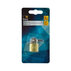 Sencys Hangslot met sleutel - Staal voor koffer en kluisje - Behuizing 20mm