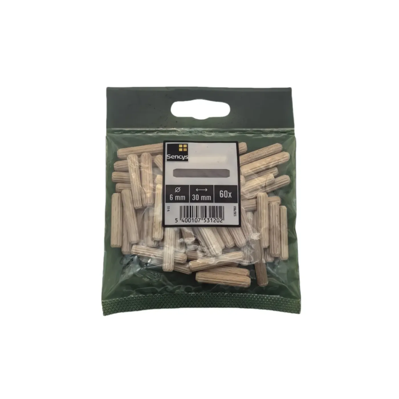 Sencys houtdeuvel 6x30mm 60st