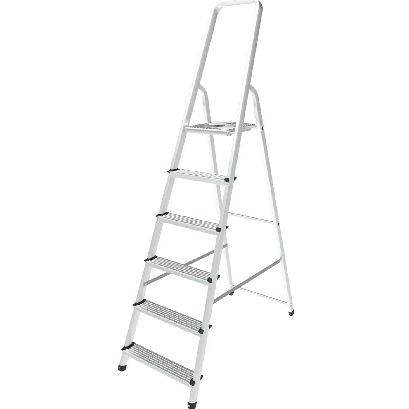 Sencys huishoudtrap aluminium 6-treeds