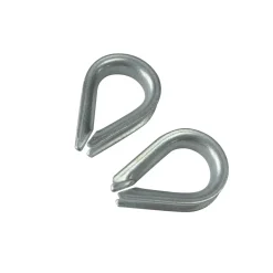 Sencys kabelkous - Gegalvaniseerd - 4 mm - 2 stuks