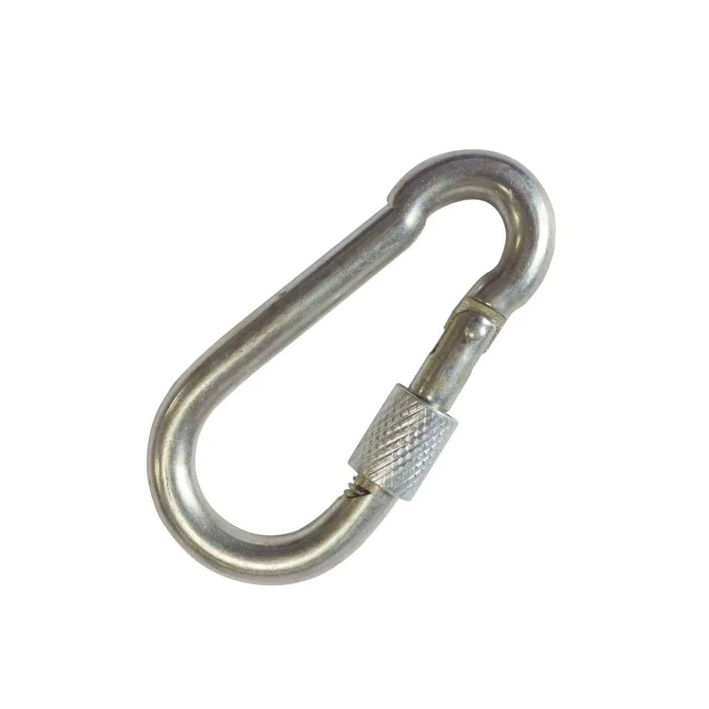 Sencys karabijnhaak - Gegalvaniseerd - met schroefsluiting - diam. 8mm - 80mm