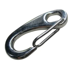 Sencys karabijnhaak - RVS - met veiligheidssluiting - 50mm