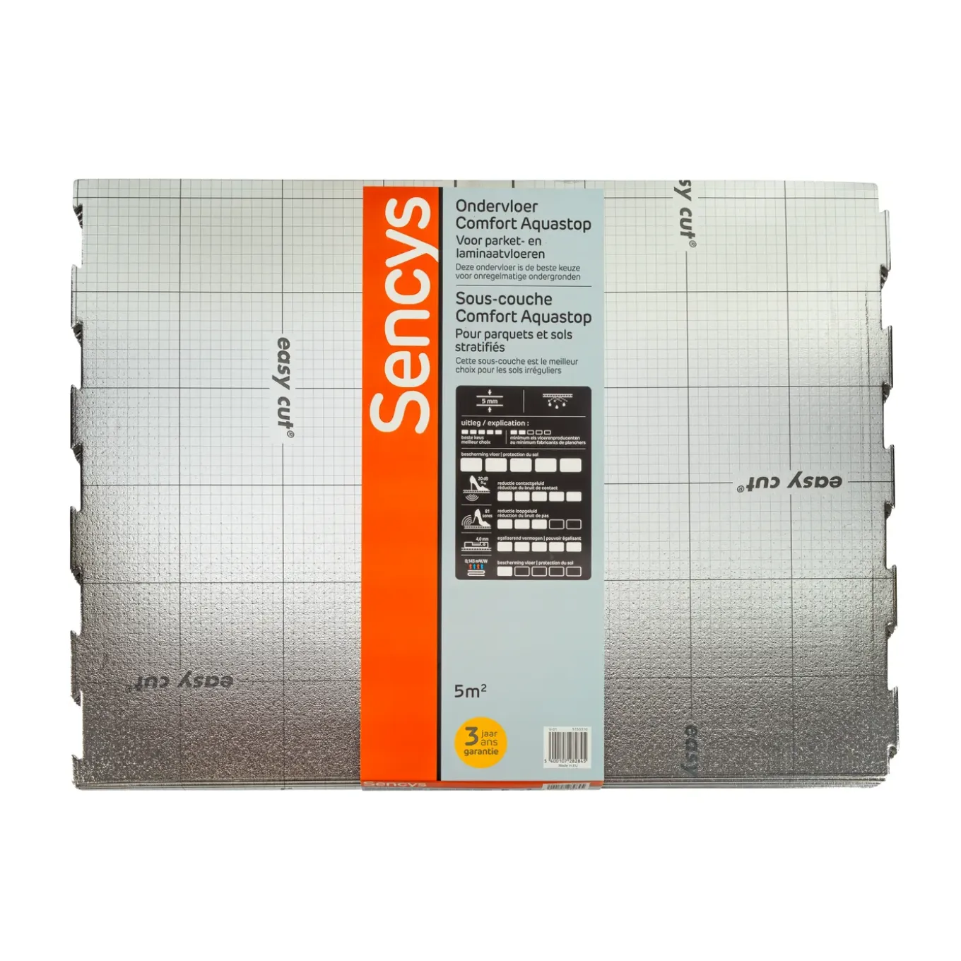 Sencys Laminaat Ondervloer Comfort - 5mm - 5m²