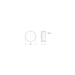 Sencys memomagneet 9mm wit per 20