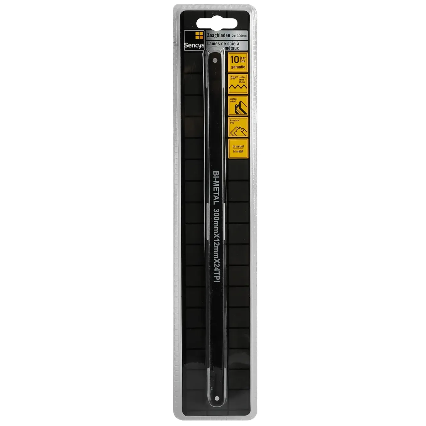 Sencys Metaalzaagblad - 300mm - 24TPI - Bi-metaal - 2 stuks