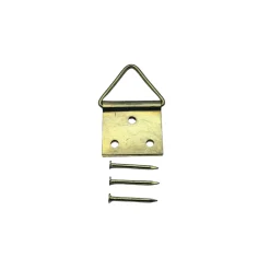 Sencys Muurhaakje voor schilderij - 24x24mm - goud - 5 stuks