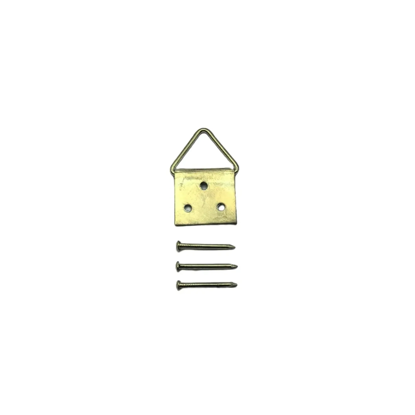 Sencys Muurhaakje voor schilderij vermessingd - 16x16mm - goud - 10 stuks