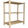 Sencys rek 3 legplank in massief den 94x75x40cm