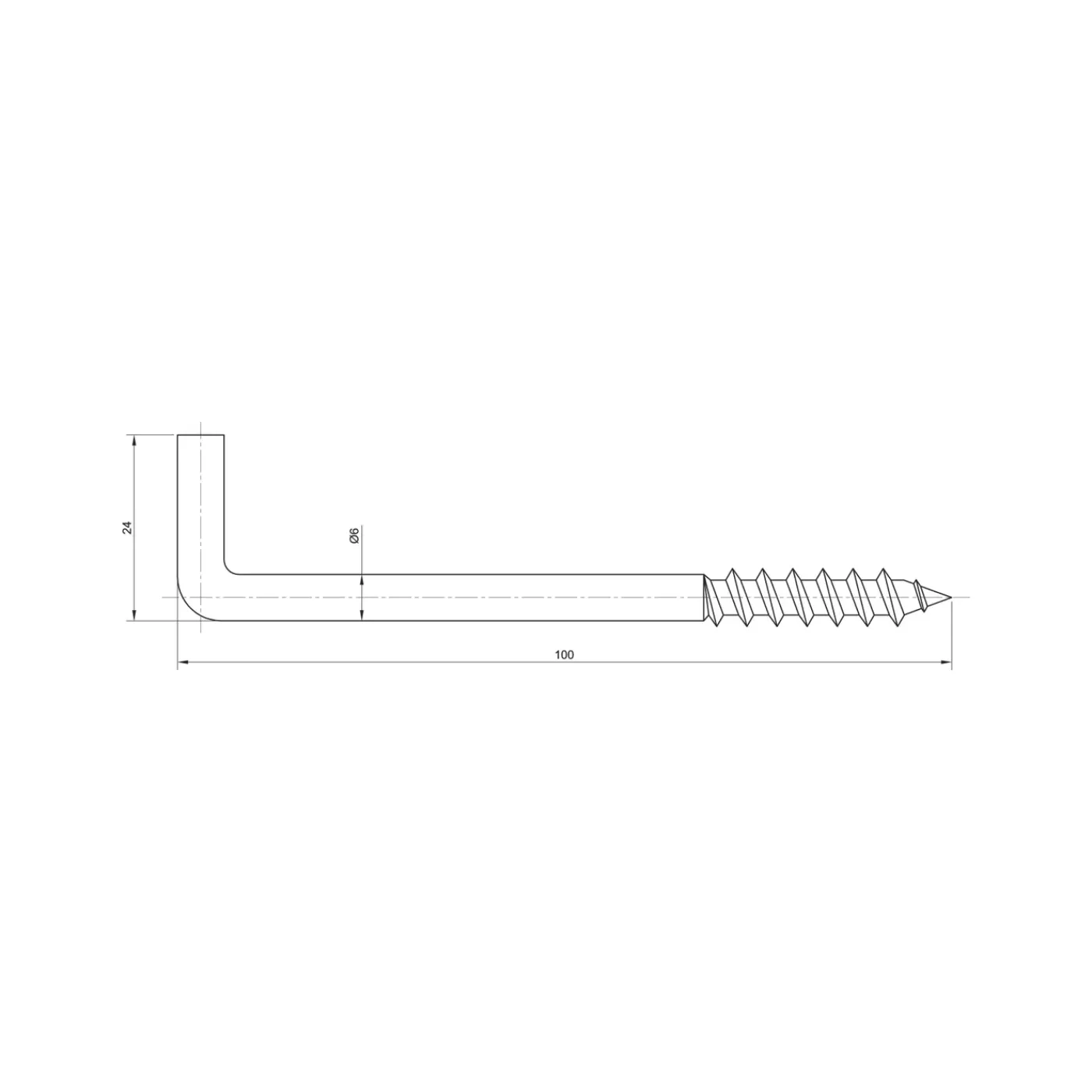 Sencys schroefduim 6x100mm gegalvaniseerd per 3