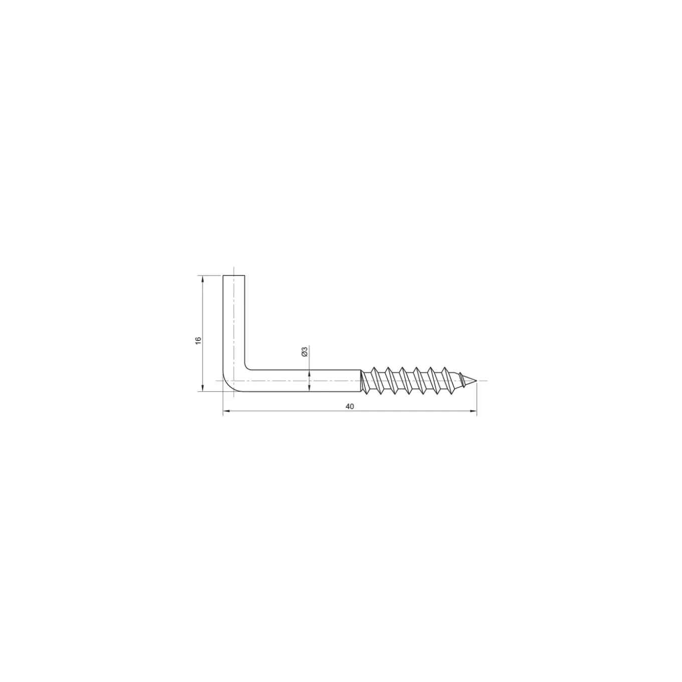 Sencys schroefduim 3x40mm wit per 15