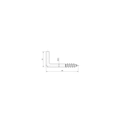 Sencys schroefduim 2,5x25mm wit per 30