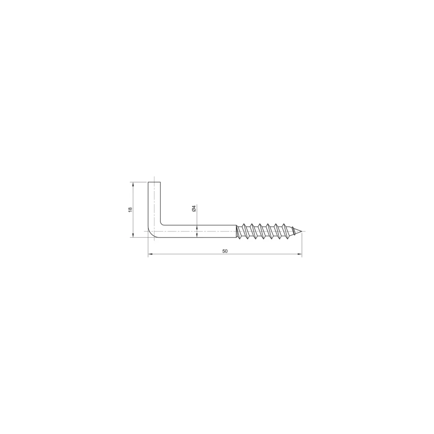 Sencys schroefduim 4x50mm wit per 10
