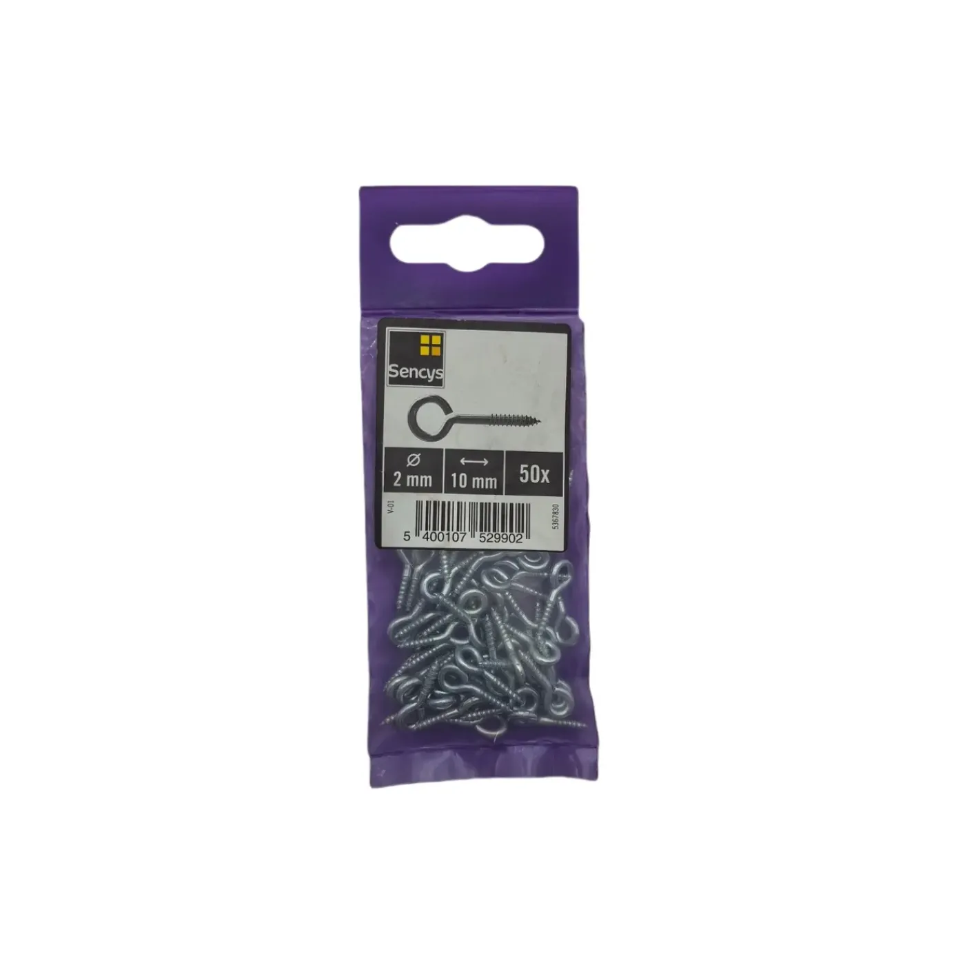 Sencys schroefoog 2x10mm gegalvaniseerd per 50