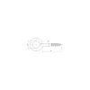 Sencys schroefoog 4x30mm wit per 5