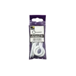 Sencys schroefoog 6x40mm wit per 4