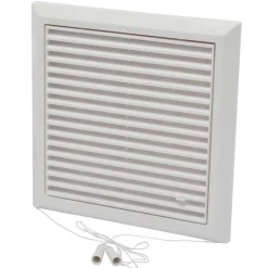 Sencys schuifrooster 25x25cm kunststof wit