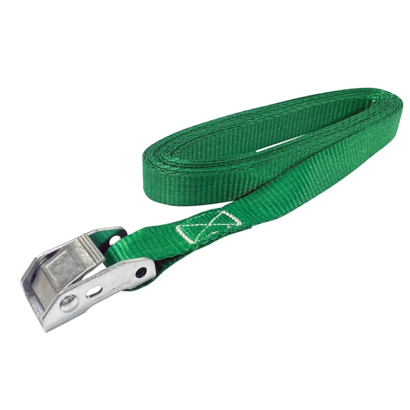 Sencys Sjorband zonder ratel Groen met klemsluiting - 5mx25mm - 125kg